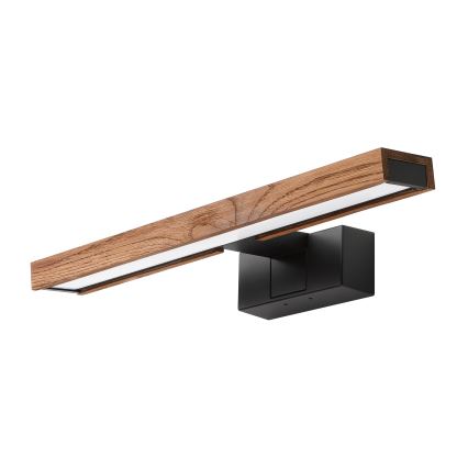 Brilagi - LED kupaonsko osvjetljenje za ogledalo WOODY MIRROR 3u1 LED/8W/230V 40 cm IP44 crna/hrast