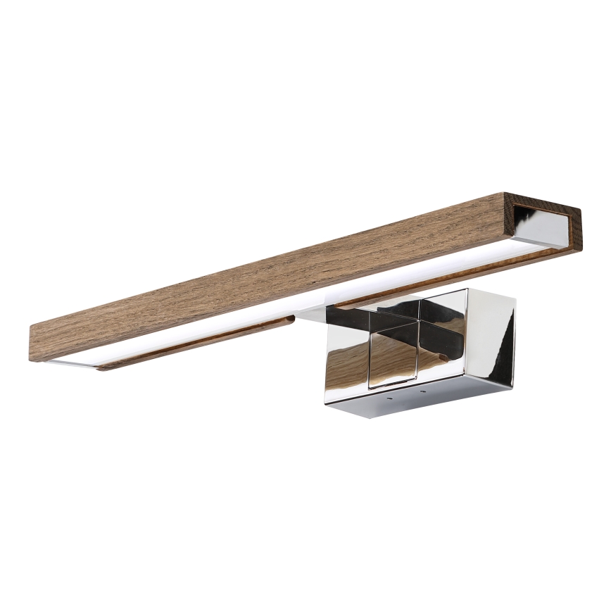 Brilagi - LED kupaonsko osvjetljenje za ogledalo WOODY MIRROR 3u1 LED/8W/230V 40 cm IP44 sjajni krom/hrast/orah