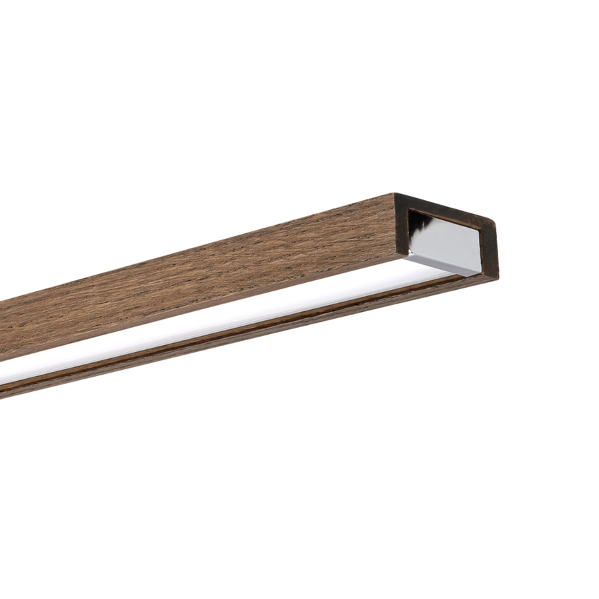 BRILAGI - LED kupaonsko osvjetljenje za ogledalo WOODY MIRROR 3v1 LED/15W/230V 80 cm IP44 sjajni krom/hrast orah