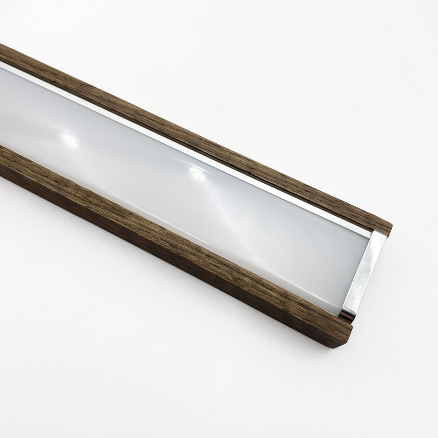 BRILAGI - LED kupaonsko osvjetljenje za ogledalo WOODY MIRROR 3v1 LED/15W/230V 80 cm IP44 sjajni krom/hrast orah