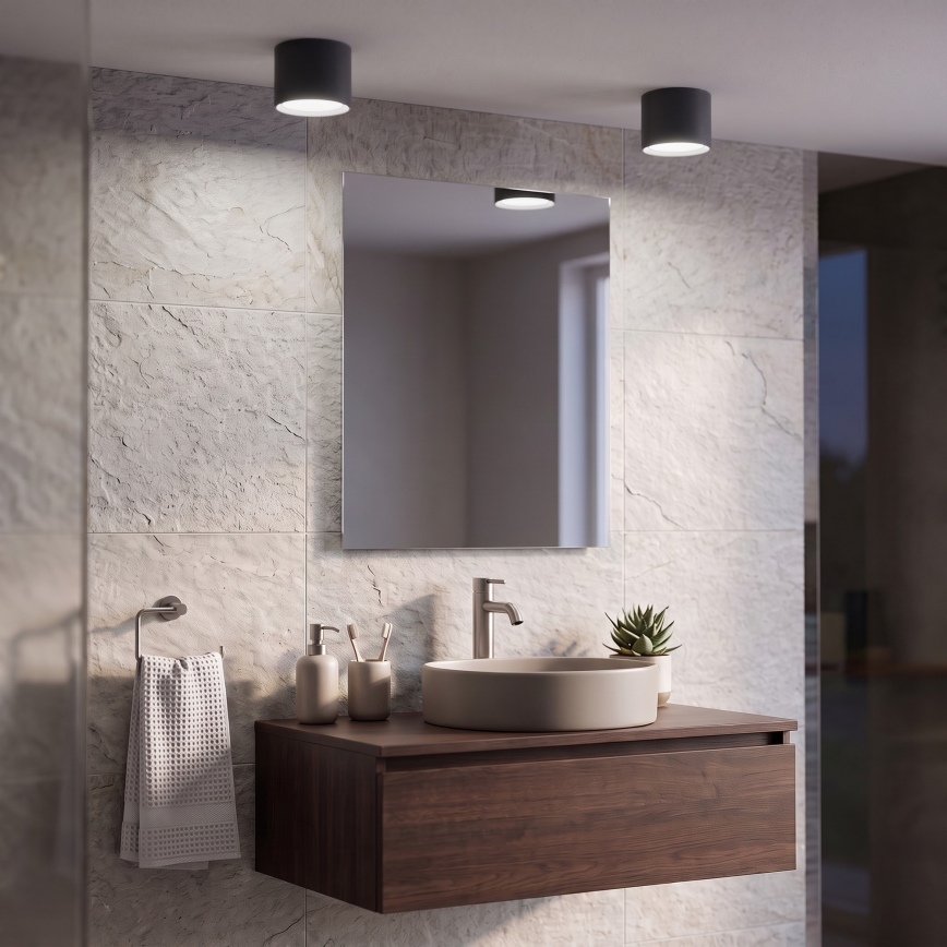 BRILAGI - LED kupaonsko točkasto svjetlo SMOOTH 1xGX53/15W/230V 60x82 mm crna IP54
