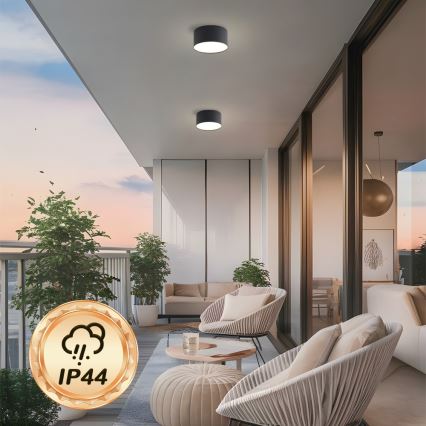 Brilagi - LED stropno svjetlo za kupaonicu FORIS LED/14W/230V promjer 12 cm crno IP44