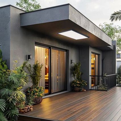 Brilagi - LED stropna svjetiljka za kupaonicu FRAME LED/96W/230V 120x60 cm 3000/4000/6000K IP44 crna