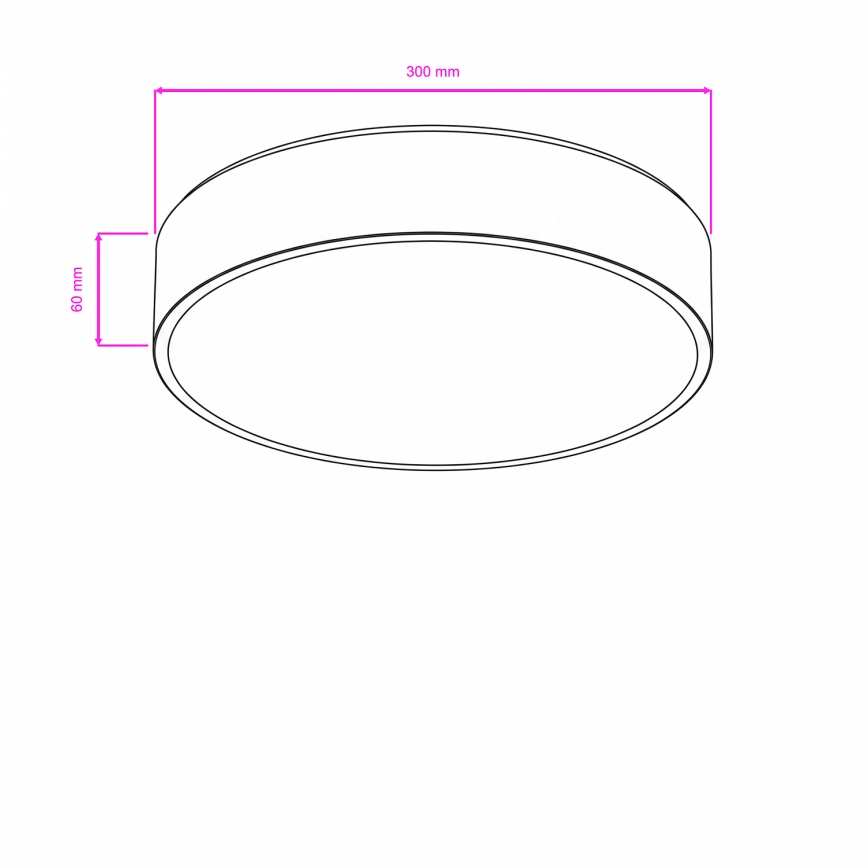 Brilagi - LED stropno svjetlo za kupaonicu POOL LED/24W/230V 3000/4000/5500K Ø 30 cm IP54 matirani krom