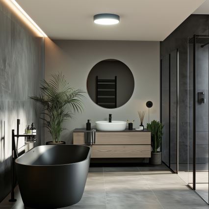 Brilagi - Stropno LED svjetlo za kupaonicu POOL LED/24W/230V 3000/4000/5500K, promjer 30 cm, IP54, crno