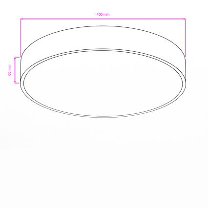 Brilagi - LED stropno svjetlo za kupaonicu POOL LED/36W/230V 3000/4000/5500K Ø 40 cm IP54 mesing
