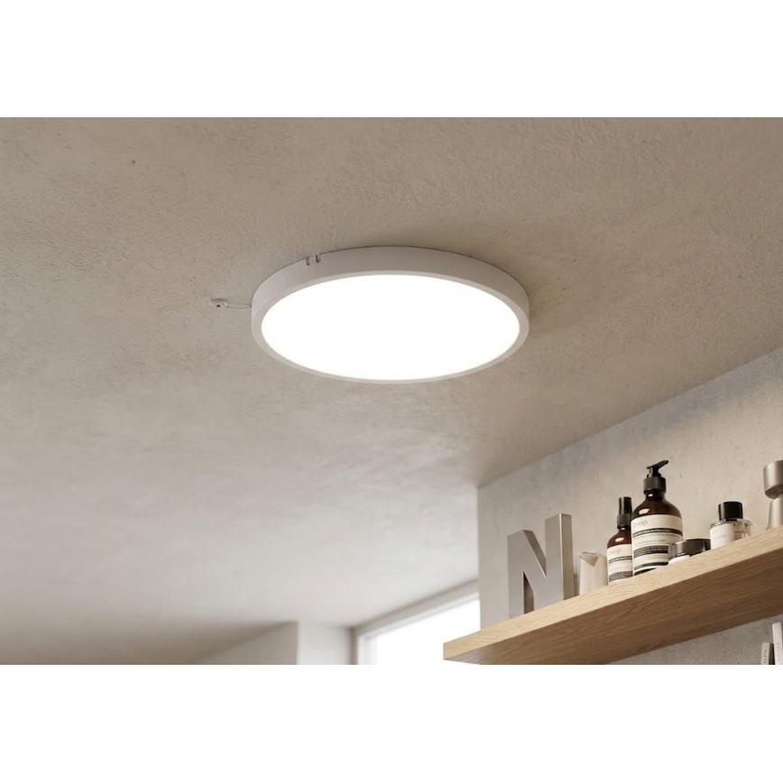 Brilagi - LED kupaonska stropna svjetiljka sa senzorom ZENNA LED/18W/230V pr. 29,5 cm IP44 bijela + daljinsko upravljanje