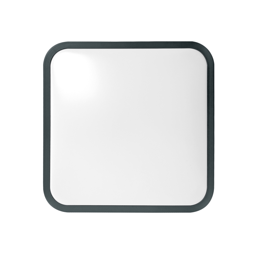 Brilagi - LED stropna svjetiljka za kupaonicu sa senzorom ZENNA LED/24W/230V 34,5x34,5 cm IP44 antracit + daljinski upravljač