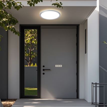 Brilagi - LED stropno svjetlo za kupaonicu ULTRA SLIM LED/24W/230V, promjer 42 cm, srebrno, IP54