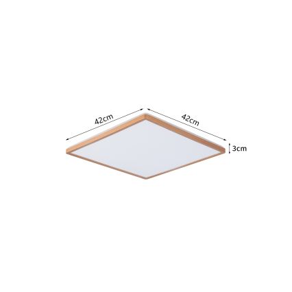 Brilagi - LED stropna svjetiljka za kupaonicu ULTRA SLIM LED/24W/230V 42x42 cm ružičasto-zlatna IP54