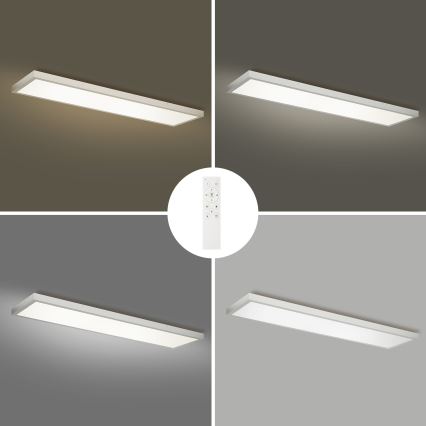 Brilagi - LED stropno svjetlo za kupaonicu s prigušivanjem FRAME SMART LED/50W/230V 120x30 cm 3000-6000K IP44 srebrna + daljinski upravljač