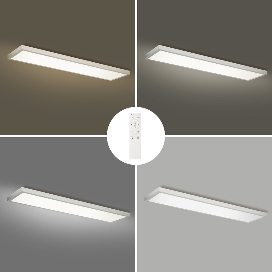 Brilagi - LED stropno svjetlo za kupaonicu s prigušivanjem FRAME SMART LED/50W/230V 120x30 cm 3000-6000K IP44 srebrna + daljinski upravljač