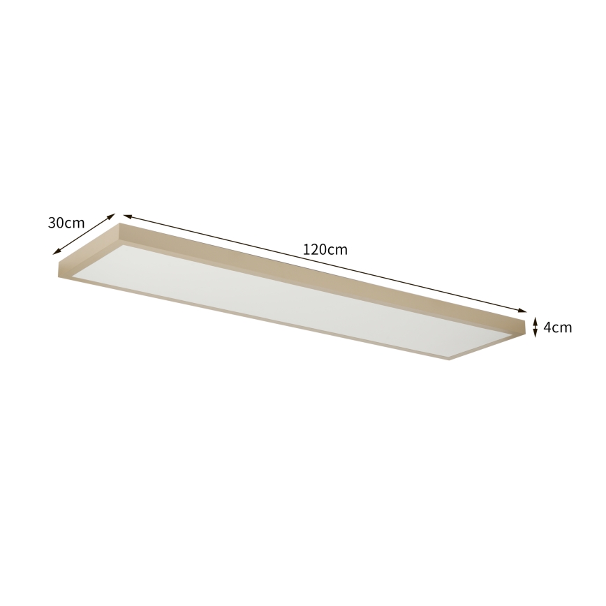 Brilagi - LED prigušivo kupaonsko stropno svjetlo FRAME SMART LED/50W/230V 120x30 cm 3000-6000K IP44 bež + daljinski upravljač