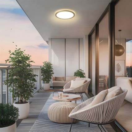 Brilagi - LED stropno svjetlo za kupaonicu ULTRA SLIM LED/12W/230V Ø 22,5 cm zlatna IP54