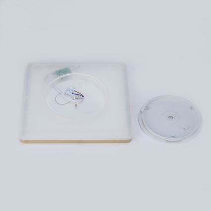 Brilagi - ULTRA SLIM LED stropna svjetiljka za kupaonicu, 18W, 230V, 30x30 cm, zlatna, IP54