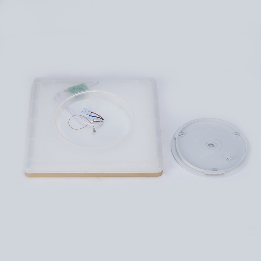 Brilagi - ULTRA SLIM LED stropna svjetiljka za kupaonicu, 18W, 230V, 30x30 cm, zlatna, IP54