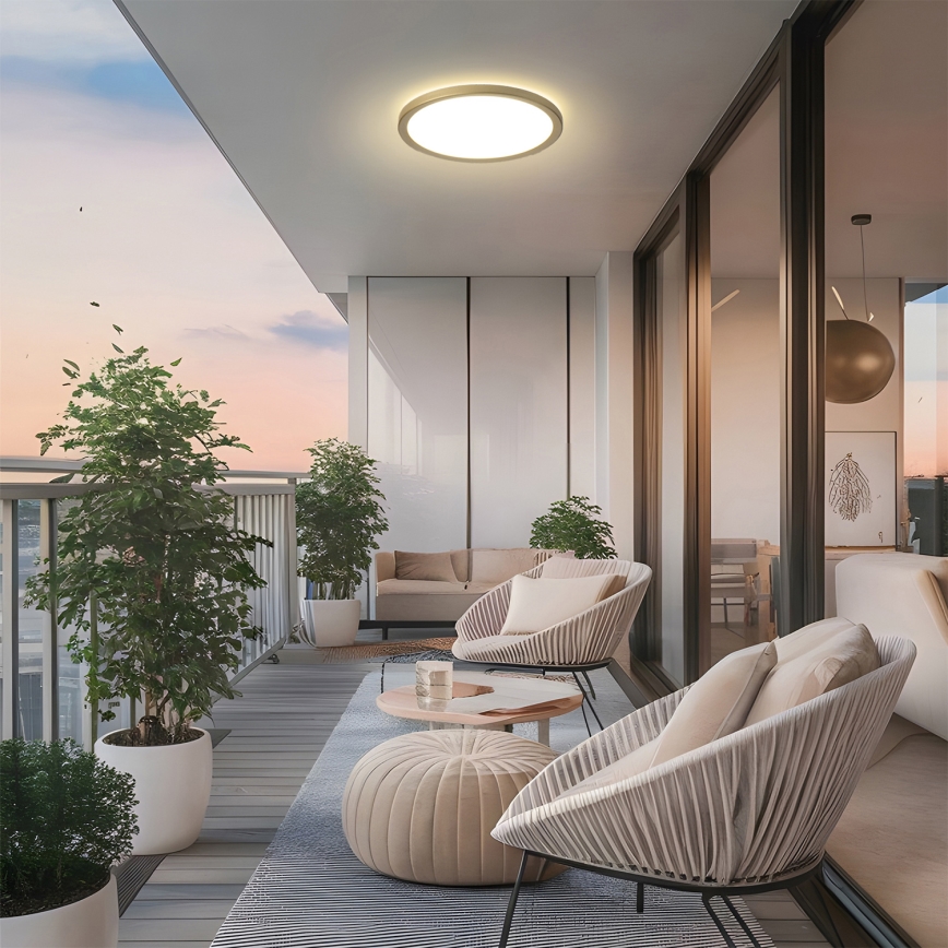 Brilagi - LED stropno svjetlo za kupaonicu ULTRA SLIM LED/18W/230V Ø 30 cm zlatno IP54