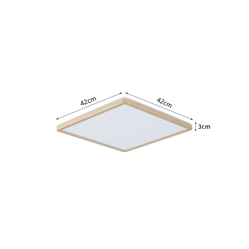 Brilagi - LED kupaonsko svjetlo ULTRA SLIM LED/24W/230V 42x42 cm zlatno IP54