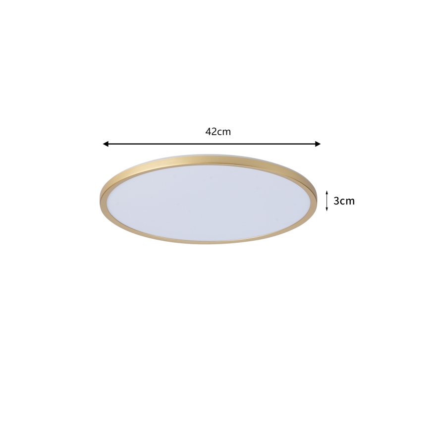 Brilagi - LED kupaonsko stropno svjetlo ULTRA SLIM LED/24W/230V Ø 42 cm zlatno IP54