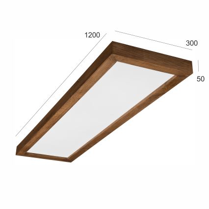 Brilagi - LED Kupaonsko stropno svjetlo WOODY FRAME LED/40W/230V 120x30 cm IP44 trešnja