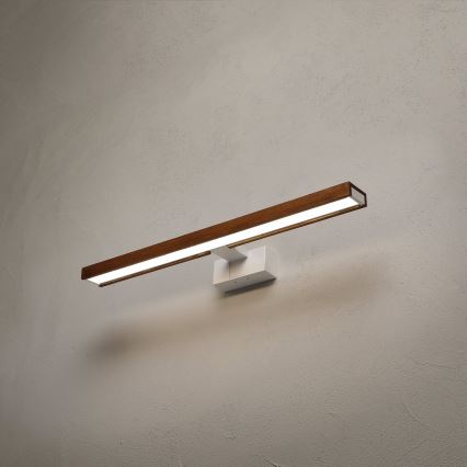 Brilagi - LED kupaonsko osvjetljenje za ogledalo 3u1 WOODY MIRROR LED/12W/230V 60 cm IP44 bijela/hrast-trešnja