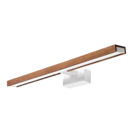 Brilagi - LED kupaonsko osvjetljenje za ogledalo 3u1 WOODY MIRROR LED/12W/230V 60 cm IP44 bijela/hrast-trešnja