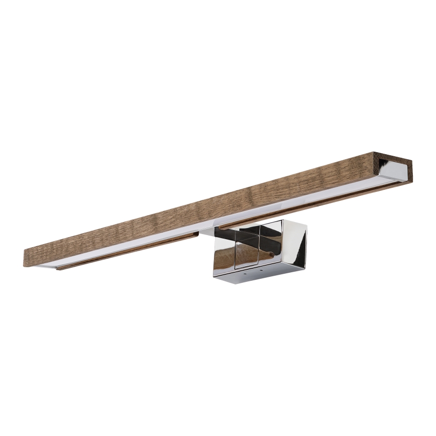 Brilagi - LED Kupaonsko osvjetljenje za ogledalo 3 u 1 WOODY MIRROR LED/12W/230V 60 cm IP44 sjajni krom/hrast orah