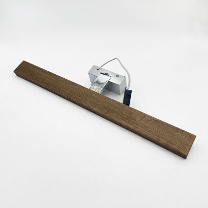 Brilagi - LED Kupaonsko osvjetljenje za ogledalo 3 u 1 WOODY MIRROR LED/12W/230V 60 cm IP44 sjajni krom/hrast orah