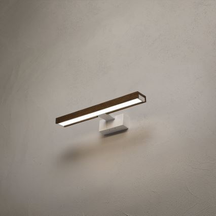 Brilagi - LED kupaonsko osvjetljenje za ogledalo 3u1 WOODY MIRROR LED/8W/230V 40 cm IP44 bijela/hrast