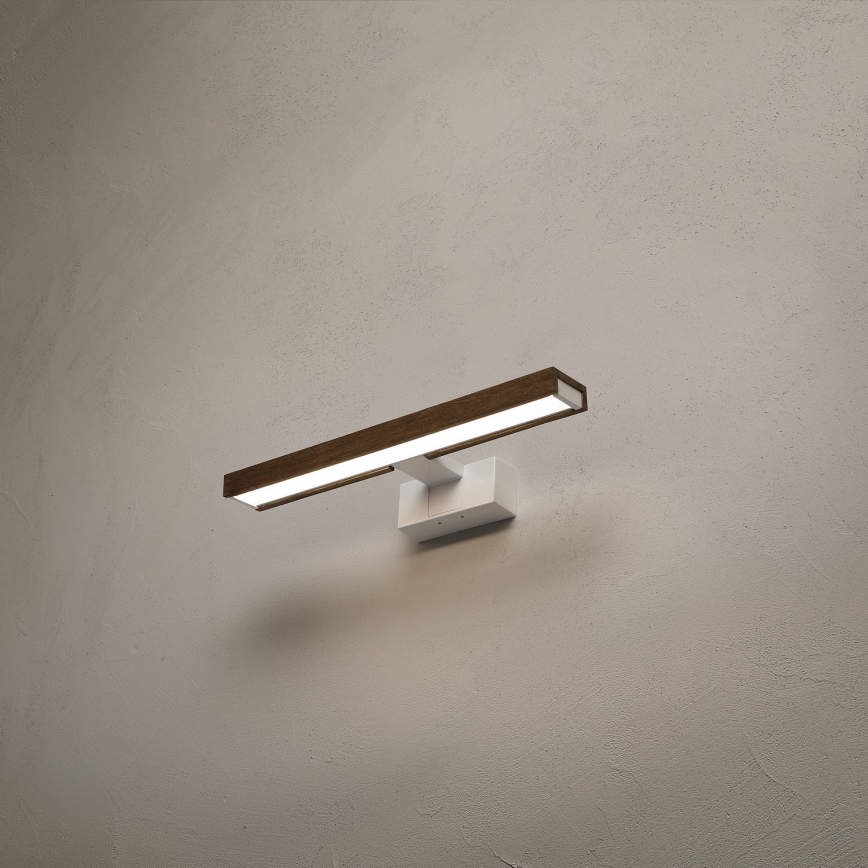 Brilagi - LED kupaonsko osvjetljenje za ogledalo 3u1 WOODY MIRROR LED/8W/230V 40 cm IP44 bijela/hrast