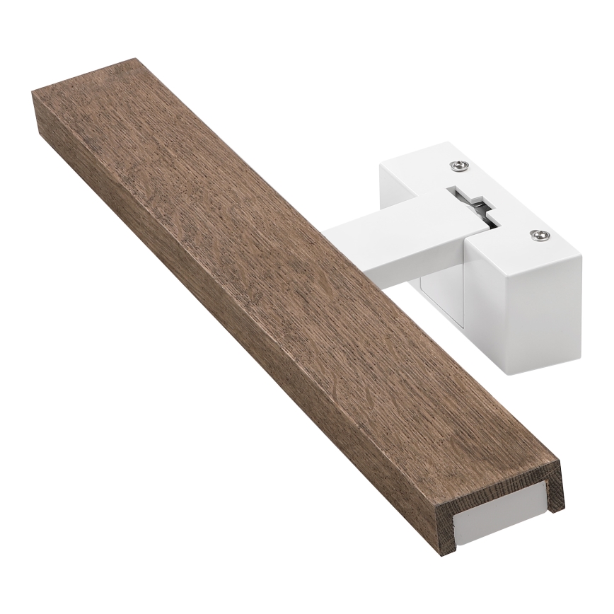 Brilagi - LED kupaonsko osvjetljenje za ogledalo 3u1 WOODY MIRROR LED/8W/230V 40 cm IP44 bijela/hrast