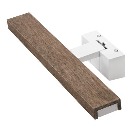 Brilagi - LED kupaonsko osvjetljenje za ogledalo WOODY MIRROR 3u1 LED/8W/230V 40 cm IP44 bijela/hrast