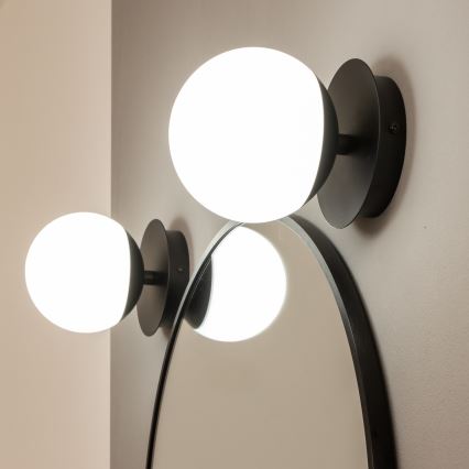 Brilagi - LED zidno svjetlo za kupaonicu BALL LED/6W/230V 3000/4000/6500K IP44 crna