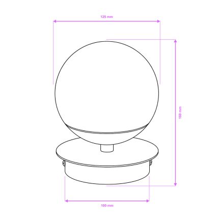 Brilagi - Kupaonsko zidno svjetlo BALL LED/6W/230V 3000/4000/6500K IP44 sjajni krom