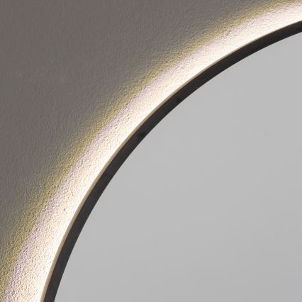 Brilagi - LED Kupaonsko ogledalo NOVARA LED/19W/230V Ø 60 cm crno IP44 CRI 90 prigušivo + CCT