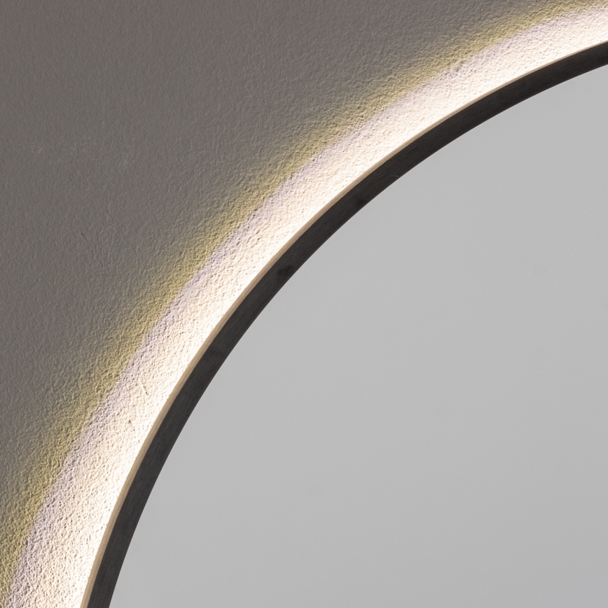 Brilagi - LED Kupaonsko ogledalo NOVARA LED/19W/230V Ø 60 cm crno IP44 CRI 90 prigušivo + CCT