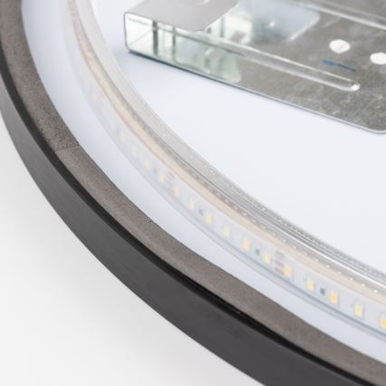 Brilagi - LED Kupaonsko ogledalo NOVARA LED/19W/230V Ø 60 cm crno IP44 CRI 90 prigušivo + CCT