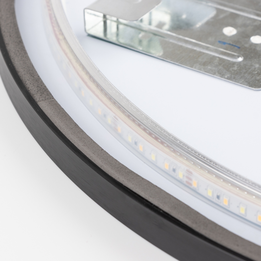 Brilagi - LED Kupaonsko ogledalo NOVARA LED/19W/230V Ø 60 cm crno IP44 CRI 90 prigušivo + CCT