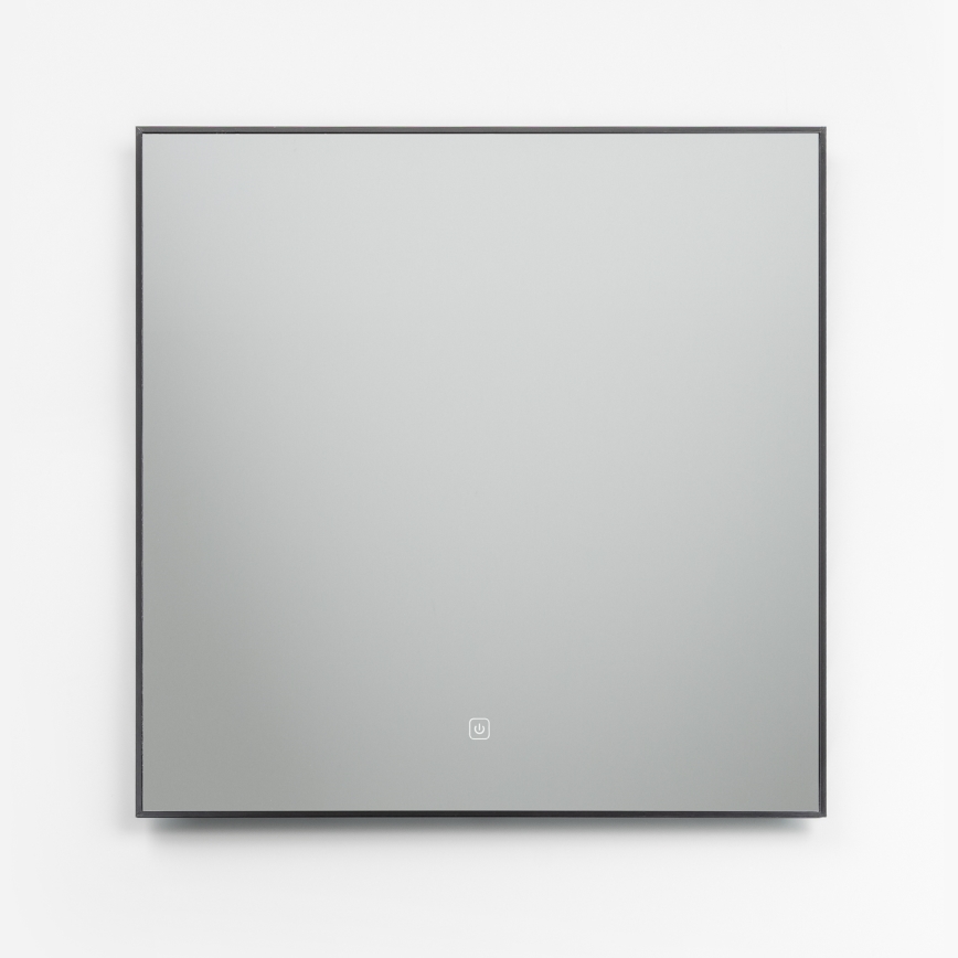 Brilagi - LED kupaonsko ogledalo SUELLO LED/24W/230V 60x60 cm crno IP44 CRI 90 prigušivo + CCT