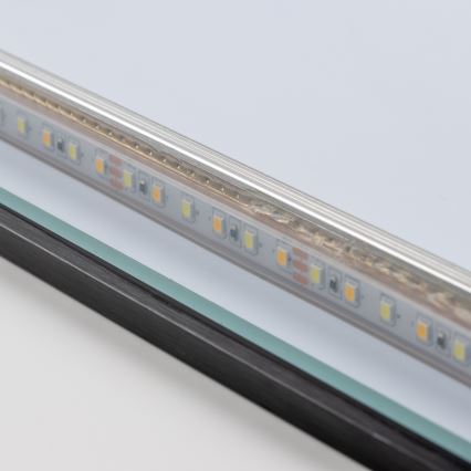 Brilagi - LED kupaonsko ogledalo SUELLO LED/24W/230V 60x60 cm crno IP44 CRI 90 prigušivo + CCT
