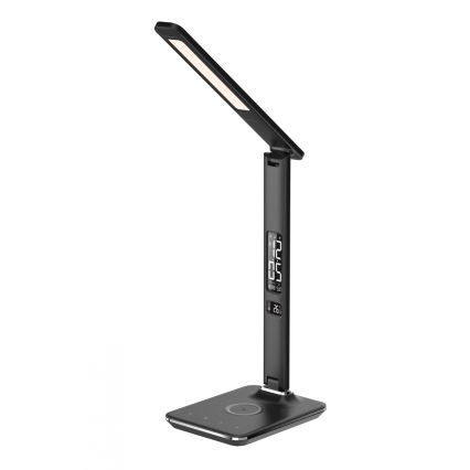 Brilagi - LED stolna lampa s mogućnošću prigušivanja, bežičnim punjenjem QI i USB REGINA LED/8,5W/230V crna