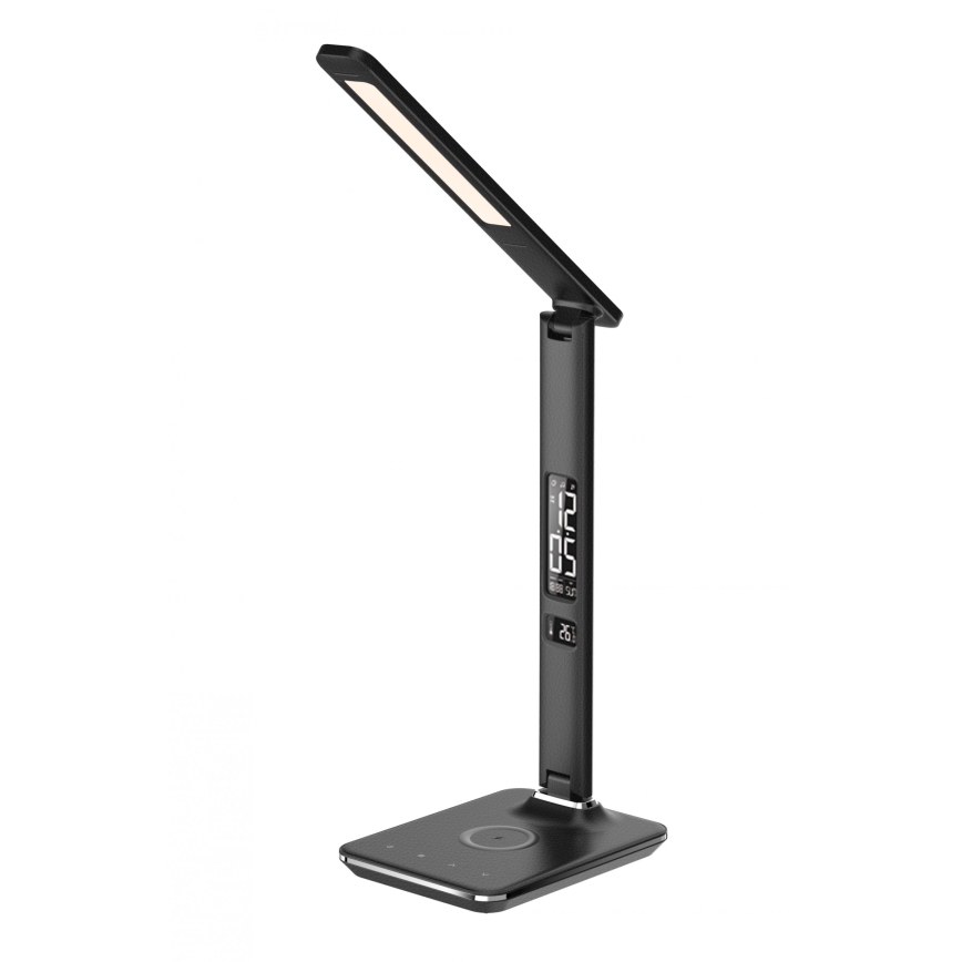 Brilagi - LED stolna lampa s mogućnošću prigušivanja, bežičnim punjenjem QI i USB REGINA LED/8,5W/230V crna