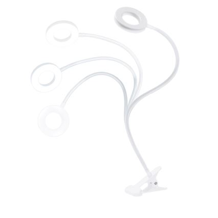 Brilagi - LED lampa s regulacijom svjetline i stezaljkom ORBELA LED/8W/5V 3000/4000/5000K bijela