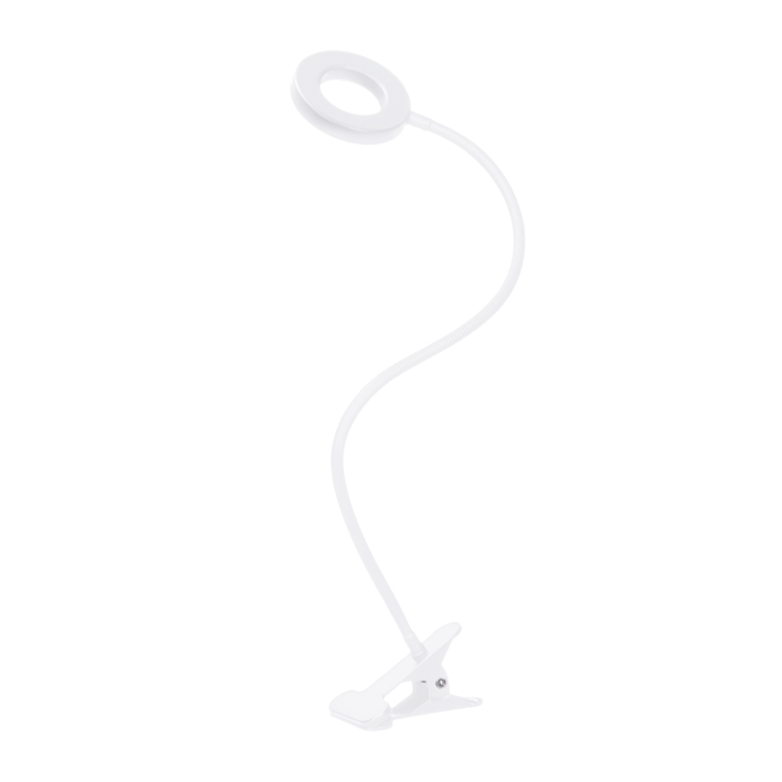 Brilagi - LED lampa s regulacijom svjetline i stezaljkom ORBELA LED/8W/5V 3000/4000/5000K bijela