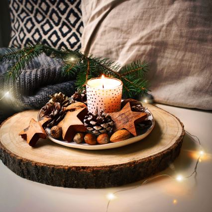 Brilagi - LED lanac 100xLED/3xAA 10 m topla bijela