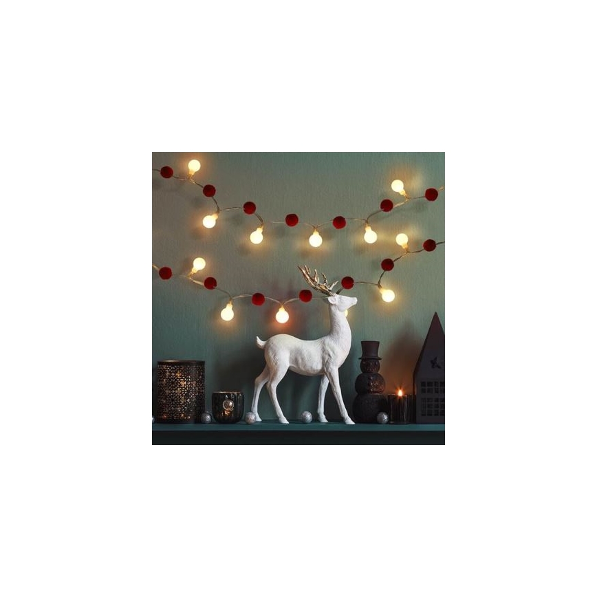 Brilagi - LED  lanac 20xLED/2xAA 1,8m topla bijela