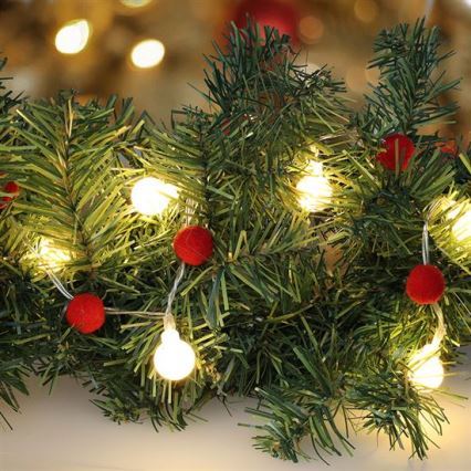 Brilagi - LED  lanac 20xLED/2xAA 1,8m topla bijela