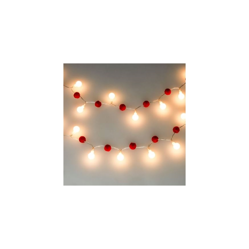 Brilagi - LED  lanac 20xLED/2xAA 1,8m topla bijela