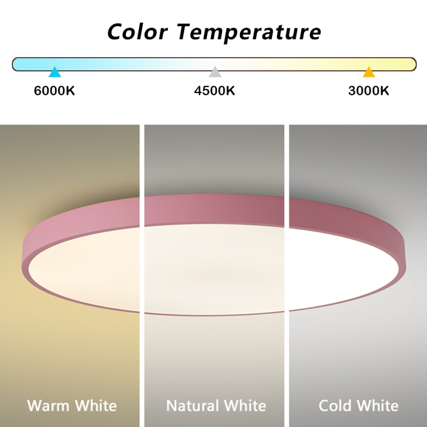 Brilagi - LED svjetiljka s mogućnošću prigušivanja POOL SMART LED/100W/230V, promjer 80 cm, Wi-Fi Tuya + daljinski upravljač, ružičasta
