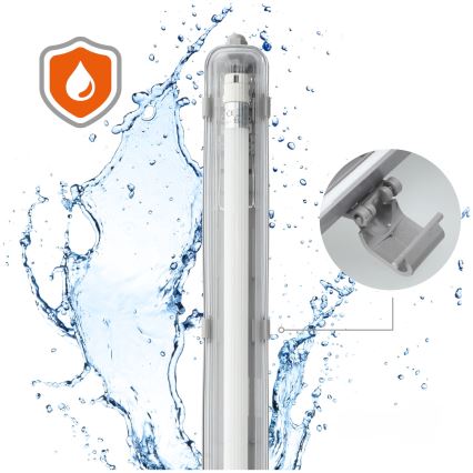 Brilagi - LED Linearna radna svjetiljka OPTIMA T8 1xG13/18W/230V 4000K IP65 128 cm